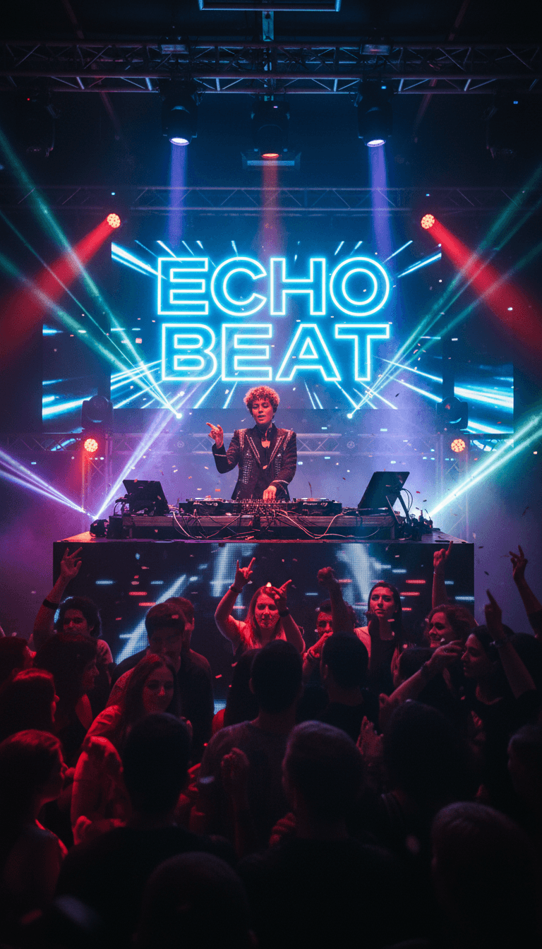 DJ Erwin bei einer Live-Performance mit professionellem Mixing-Equipment auf der Tanzfläche